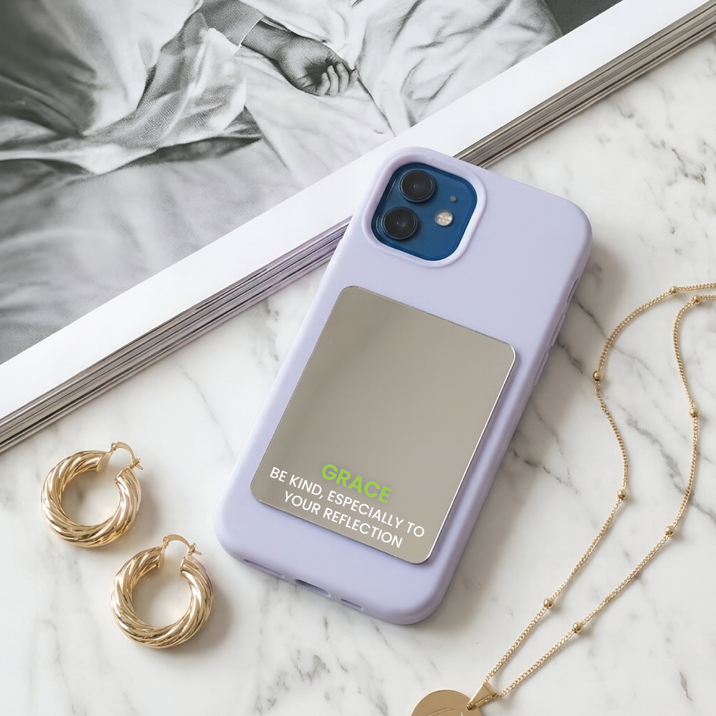 CHIC AFFIRMATION PHONE MIRRORS | GRACE🌼