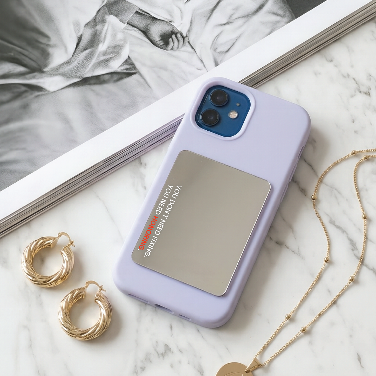CHIC AFFIRMATION PHONE MIRRORS | HONORING🌼