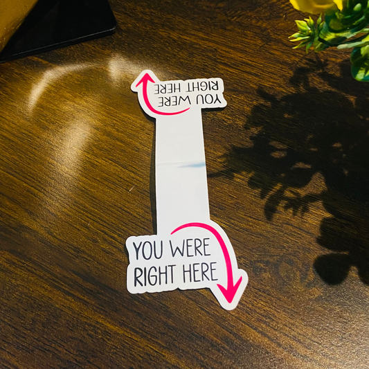 YOU WERE RIGHT HERE| MAGNETIC BOOKMARK VELVET FINISH