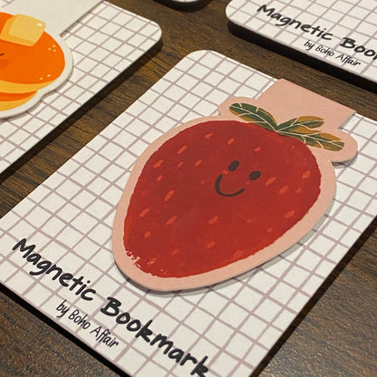 RED STRAWBERRY | MAGNETIC BOOKMARK MATT FINISH
